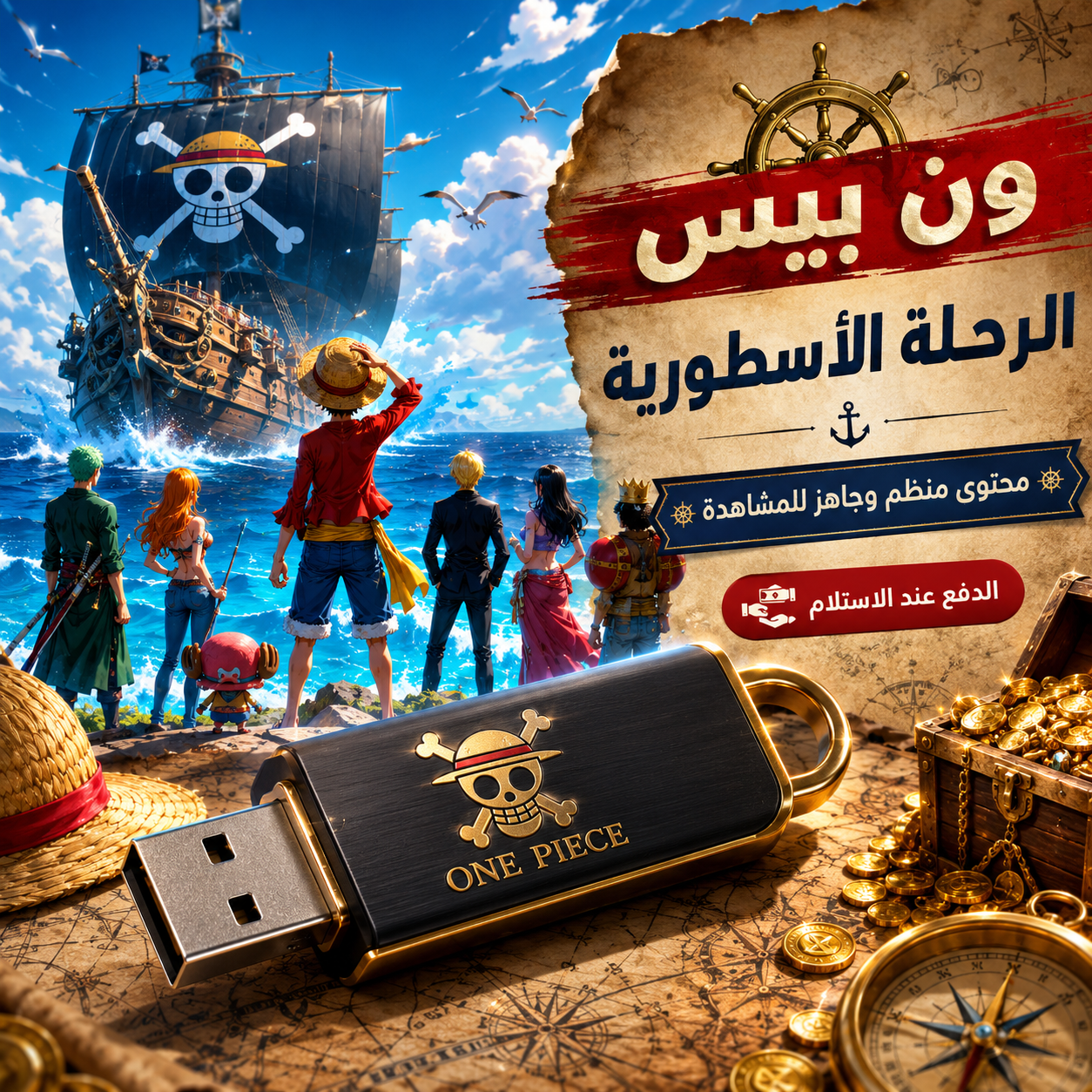 🏴☠️🔥ون بيس — الرحلة الأسطورية