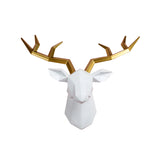 Modern Deer Head Wall Sculpture