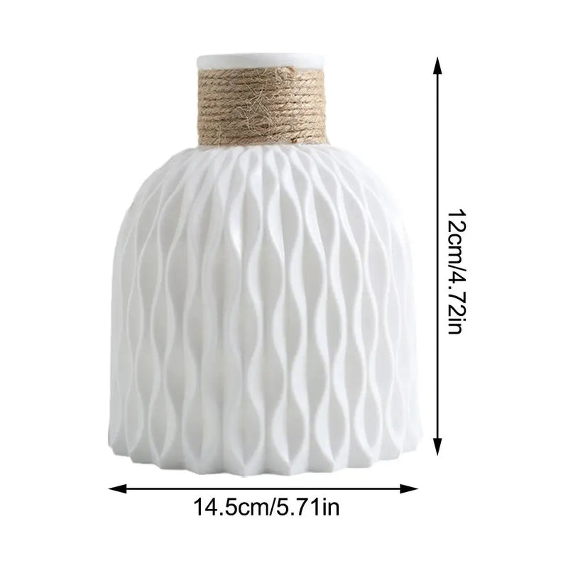 Rope Plastic Flower Vase