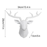 Modern Deer Head Wall Sculpture