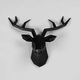 Modern Deer Head Wall Sculpture